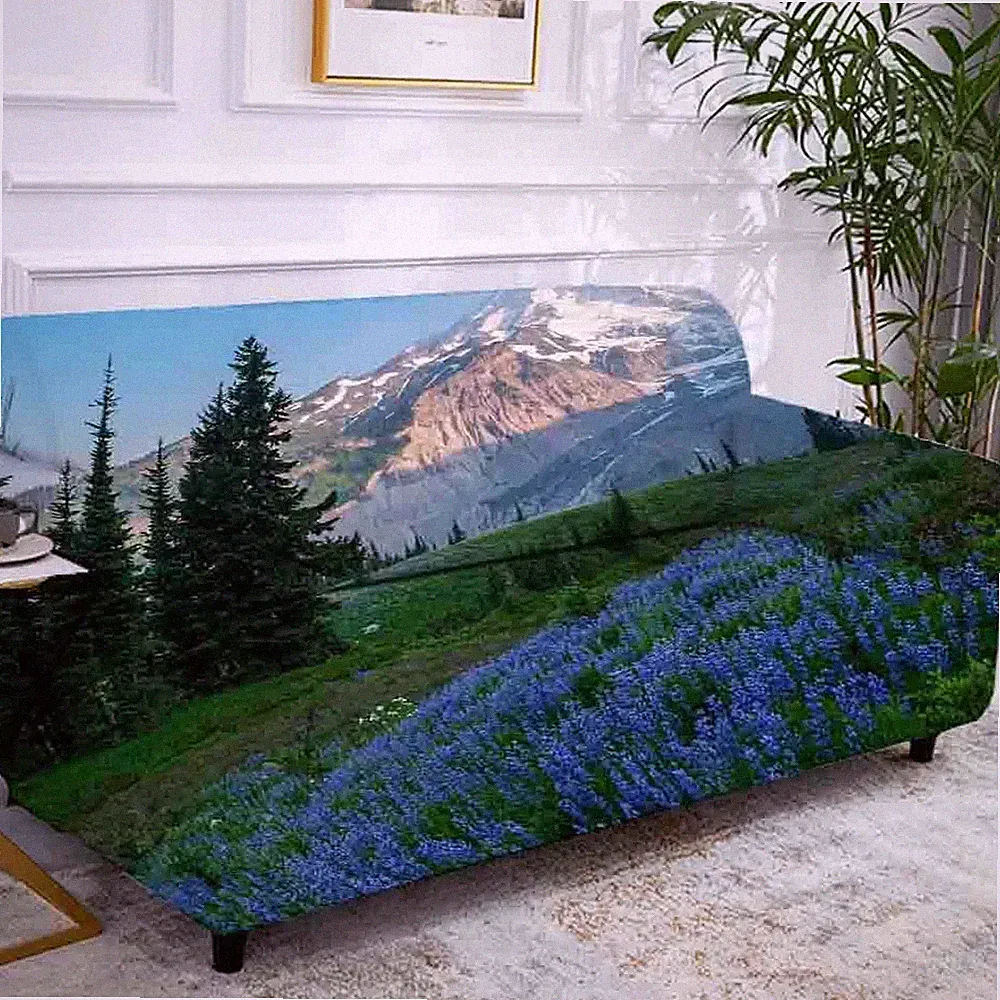 Lavender Light Sky Stretch Sofa Cover Lounge Couch Slipcover Recliner Protector