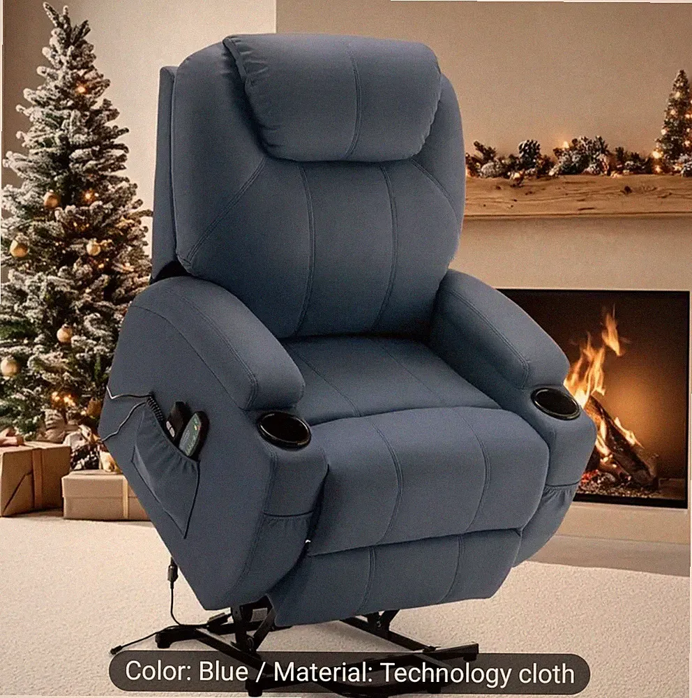 Power Lift Recliner With Massage And Heat, Nice Side Pockets